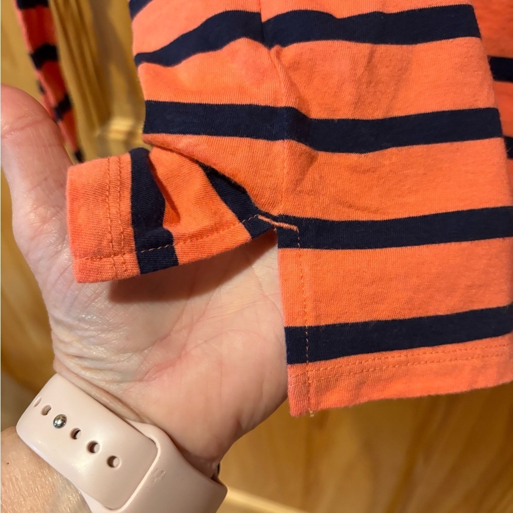 Old Navy Women's 3/4 Sleeve Stripe Top in Mariner Pink Stripe size Small - Picture 5 of 9